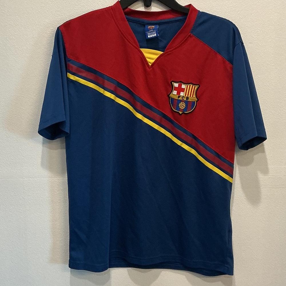 FC Barcelona Men's Red and Blue Jersey